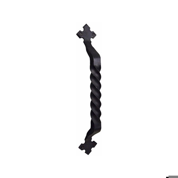 Emtek Emtek 76029FBS 18" Center to Center Wrought Steel San Carlos Pull Flat Black Steel Finish 76029FBS - main